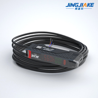 Sensor Amplificador de Fibra Óptica para Detección de Posicionamiento y Presencia, Pantalla Digital Dual, Haz Pasante y Reflexión Difusa, China