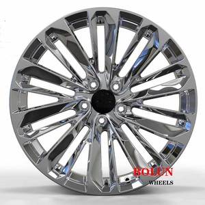 Tùy Chỉnh T6061-T6 Nhôm Giả Mạo Đánh Bóng Chrome Vành Cường Độ Cao Trọng Lượng Nhẹ 20 22 Inch 5x130 5*112 OEM bencely Cadilac 20 Mô Hình - Product Image 1