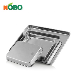 Food Grade Metal Prep Grill <strong>Toaster</strong> Food <strong>Tray</strong> 304 Stainless Steel Custom Burger Serving <strong>Tray</strong> - Product Image 3