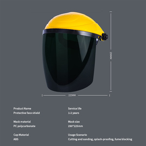 Visera de protección facial de policarbonato transparente, parte transparente protectora, podría reemplazar el <span class=keywords><strong>casco</strong></span> protector - Product Image 2