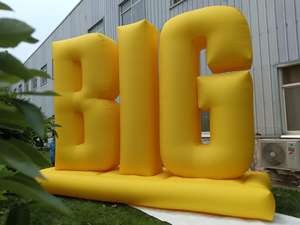 आउटडोर विज्ञापन विशाल नेतृत्व वाली रोशनी के लिए कस्टम पीले inflatable पत्र - Product Image 3