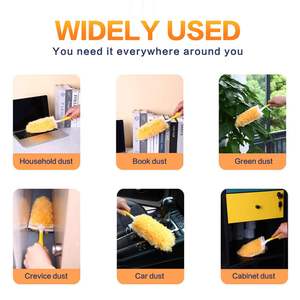 Adapté avec les recharges <span class=keywords><strong>Swiffer</strong></span> Duster Plumeaux microfibres extensibles jetables robustes pour le nettoyage à domicile - Product Image 6