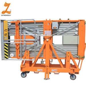 Nuovissima Piattaforma di Lavoro Aerea Idraulica in Lega di Alluminio a Doppio Montante <span class=keywords><strong>Convertibile</strong></span> con Motore Elettrico e Altezza Massima della Piattaforma - Product Image 2