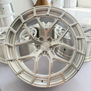 Jantes de <span class=keywords><strong>voiture</strong></span> forgées en aluminium 6061-T6 monobloc CD-542, finition argent brossé, multi-branches, roues forgées personnalisées - Product Image 1