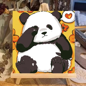 Pintura al Óleo Digital para Niños, Kits de Pintura Decorativa de Animales, Estilo de Dibujos Animados - Product Image 2