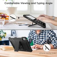 Coque pour iPad Air 5e/4e génération 10.9 pouces (2022/2020), housse de protection intégrale mince et robuste avec protecteur d'écran et béquille