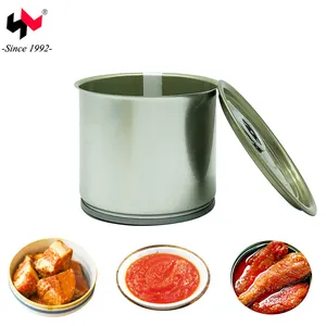 Manufacturer Price Empty Round Food Grade Tin Can With Easy Open Lid