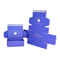 Boîte d'emballage pliable personnalisée avec impression, écologique, vente en gros, boîte d'expédition en papier pour e-commerce avec logo