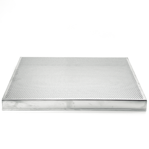 Plateau de cuisson perforé en acier inoxydable industriel avec rebord - Plateau personnalisé pour déshydrateur alimentaire et équipement de transformation alimentaire - Product Image 2