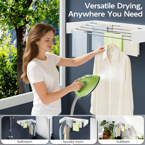 ราวตากผ้าประหยัดพื้นที่อเนกประสงค์ ราวตากผ้าพับได้ - Product Image 5