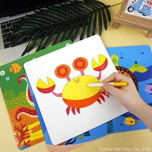 Nouveau design personnalisé, fournitures pour tout-petits et loisirs créatifs, cadeaux d'anniversaire pour enfants, jouets de voyage en avion, kit d'autocollants d'activités Dot Art - Product Image 4