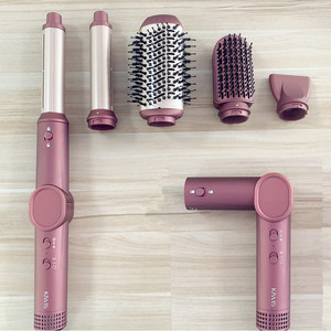 Kiwis Foldable Hair Dryer Comb 5 In 1 Set With Diffuser And Concentrator Nozzle For Styling And Drying - Product Image 1