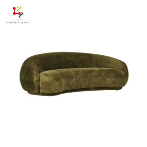 Phong Cách Bắc Âu Hình Đặc Biệt Thiết Kế Giải Trí Cong Lại Nhung Đi văng Sofa Cho Phòng Khách - Product Image 1