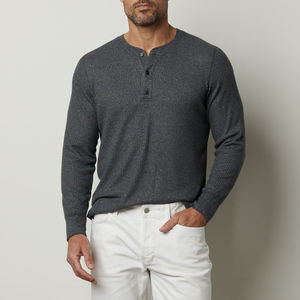 Camiseta Térmica para Hombre, Capa Base de Invierno, Manga Larga, Ecológica, de Secado Rápido, Transpirable, de Algodón, Poliéster y Lona, de Alta Calidad - Product Image 1