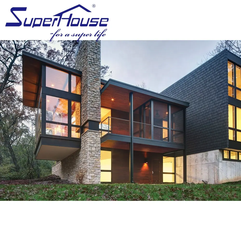 Superhouse cheap aluminum windows French glass window FPA NFRC AS2047 standard for house