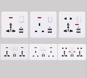 <span class=keywords><strong>Enchufe</strong></span> Multifunción Doble Tipo 146 Estándar Británico de 13A con Interruptor y <span class=keywords><strong>Enchufe</strong></span> USB Tipo-C - Product Image 6