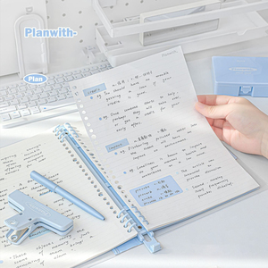 Carnet à spirales Planwith le plus vendu, 360 pages, couverture bleu clair, impression plastifiée, organisateur et planificateur - Product Image 2