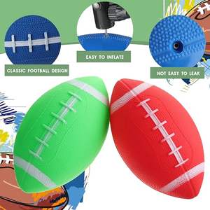 Cadeau promotionnel Couleur personnalisée Léger Écologique Mini Ballon de Rugby pour enfants Taille personnalisée cousue à la machine - Product Image 3