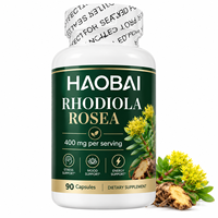 Rhodiola Rosea 400 mg par Portion, 90 Capsules, Fabricant de Compléments Alimentaires Botaniques OEM ODM, Marque Privée, Emballage Personnalisé