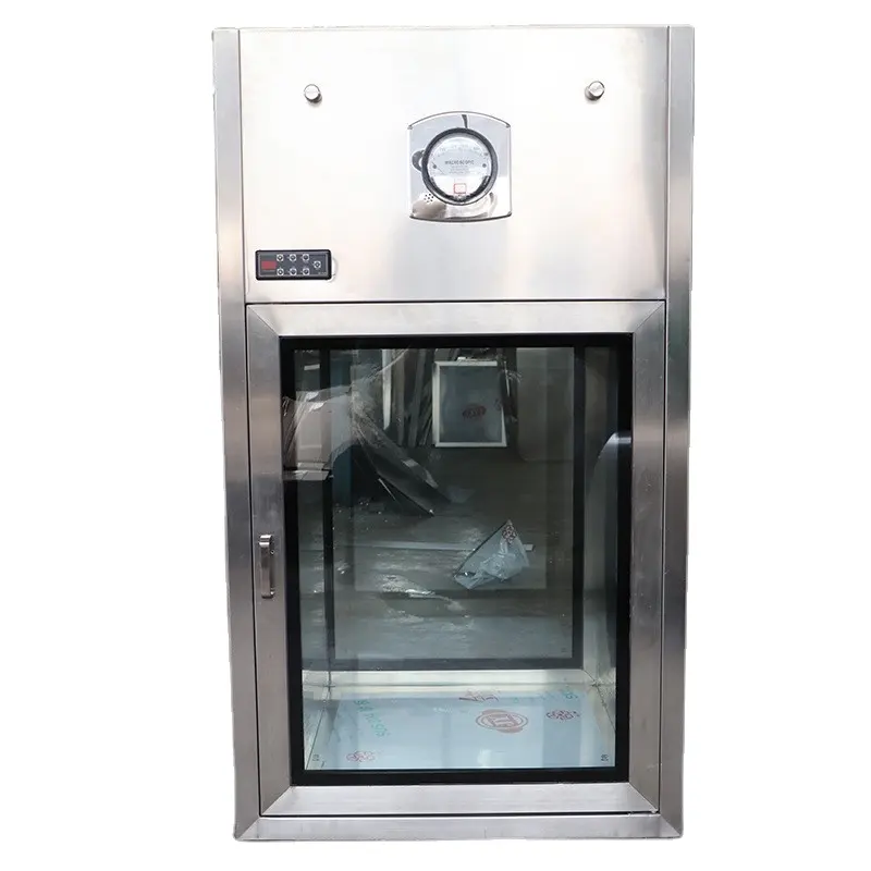 Roestvrijstalen Pass Thru Kast Klasse 100 Cleanroom Cleanroom Pass Box Voor Lab Industrie