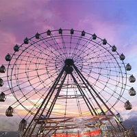 Parc d'attractions romantique équipement 46m usine professionnelle grande roue à vendre