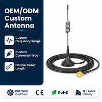 Antenne industrielle 4G LTE verticale à ventouse magnétique 700-2700 MHz à gain élevé avec connecteur fileté, prise en charge de la passerelle, personnalisation OEM
