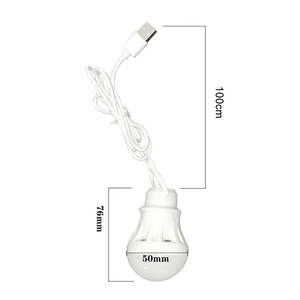 Ampoules LED Globe filaires USB 5V DC 3W 6W, lumière du jour 6000K, durée de vie 30000 heures, CRI 95, charge d'urgence - Product Image 3