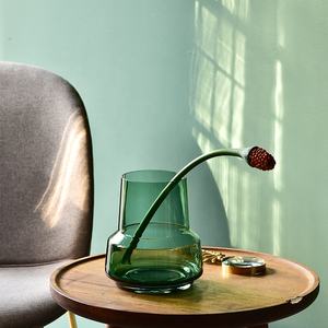 Bixuan <span class=keywords><strong>vaso</strong></span> di vetro <span class=keywords><strong>verde</strong></span> soffiato a mano semplice moderno ottico composizione floreale classico accento <span class=keywords><strong>vaso</strong></span> per la decorazione della tavola centrotavola - Product Image 3