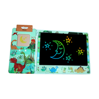 Jouets éducatifs pour enfants, cartes de conversation clignotantes 8.5 pouces, tableau d'écriture lcd coloré avec lecteur de cartes