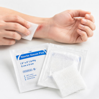 Compresses stériles en gaze 10x10cm 16 plis, fournitures hospitalières, consommables médicaux