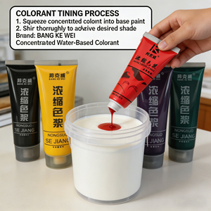 Bunkerway BKW YG001 Water-based Concentrated Color Paste for <b>Paint</b> Color Matching Wall Painting Printing Environmentally <b>Coating</b> - Product Image 6