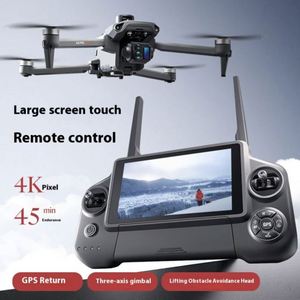 โดรน A25 PRO รุ่นใหม่ โดรนถ่ายภาพทางอากาศ 8K HD หน้าจอสัมผัส 5.5 นิ้ว มอเตอร์ไร้แปรงถ่าน ระบบกันสั่น 3 แกน แบตเตอรี่ใช้งานได้นาน รีโมทคอนโทรล GPS ระยะบังคับ 6 กม. - Product Image 2