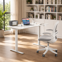 Bureau debout intelligent à moteur unique, hauteur réglable, table de bureau électrique à levage, cadre métallique moderne pour espace de travail