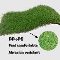 Système de drainage intégré de terrain de sport en gazon synthétique en plastique personnalisable pour l'anniversaire de pratique de golf de paysage extérieur