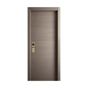 Puerta Interior de Madera Resistente con Diseño Simple Personalizado al por Mayor, Plana con Herrajes, Método de Apertura Manual - Product Image 3