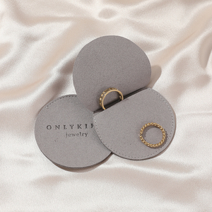 Bolsa de Joyería de Microfibra de Lujo con Logotipo Personalizado Elequeen EQ0008, Empaque Portátil para Anillos, Aretes y Collares - Bolsa de Regalo - Product Image 5