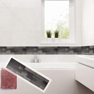 Carreaux autocollants Anti-moule, 10 pièces, décor étanche de cuisine, écorce et bâton, <span class=keywords><strong>PVC</strong></span> - Product Image 1