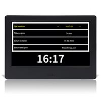 Jam cuaca WIFI 7 "dengan Alarm ganda Foto & Jam hari kalender Digital dalam Format MP3 & AVI