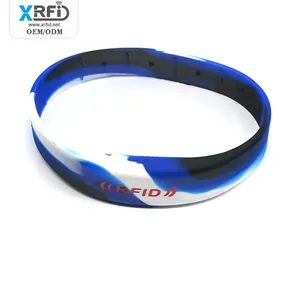 Prezzo di fabbrica personalizzato NFC Festival RFID bracciale senza contanti braccialetto di gomma braccialetto