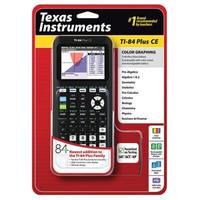 Nouvelle calculatrice graphique couleur Texas Instruments TI-84 Plus CE, noire