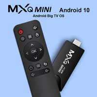 MXQ-MINI Smart TV Stick monocanal Wifi Android 10 / 7.1 RK3228A Chipset 4K HD TV Stick Port d'alimentation Micro-usb