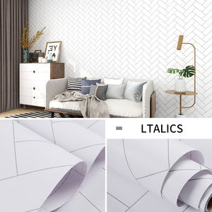 Rollo de <span class=keywords><strong>papel</strong></span> tapiz para niños moderno Floral Easy Peel Stick, <span class=keywords><strong>papel</strong></span> de pared fácil de limpiar en relieve para habitación de niños, decoración Interior DIY - Product Image 2