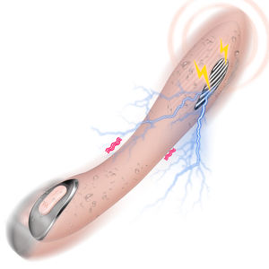 Novo Choque Elétrico Pulso E-Stim Vibrador AV varinha G-spot vibrador Recarregável Electro Dildo Pulso Feminino <span class=keywords><strong>Sex</strong></span> Toy - Product Image 2