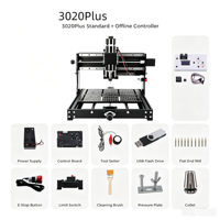 Machine de gravure CNC 3020Plus de bureau, compatible avec une tête laser 20W 40W, contrôleur hors ligne pour la gravure et la découpe du bois, de l'acrylique et des circuits imprimés