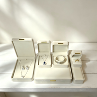 Boîte à bijoux de voyage portable Fandi en cuir PU, petite boîte à bijoux pour organiser les bagues, les boucles d'oreilles, les colliers, pour femmes