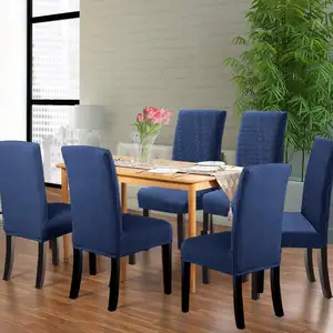 New bán buôn tùy chỉnh có thể tháo rời có thể giặt ghế bao gồm cho ăn uống ghế Stretch parson ghế slipcover