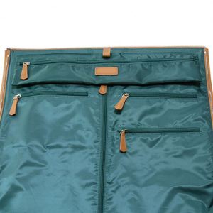 Muestra gratuita de bolsa de lona de poliéster multifuncional de lujo personalizada, bolsa de almacenamiento de ropa, bolsa de viaje para fin de semana, funda para traje. - Product Image 6