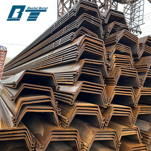 Laminati a caldo Sy295 Sy390 400*100*10.5mm Q235 S355 tipo II <span class=keywords><strong>Iiii</strong></span> Z forma U Larsen lamiera di acciaio pila - Product Image 6