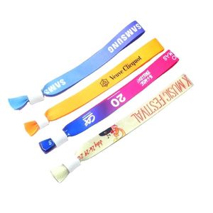 Bracelets en satin personnalisés avec logo OEM pour l'identification lors de festivals de musique - Product Image 2