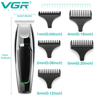 VGR V-030 Tondeuse à Cheveux Électrique Rechargeable, Silencieuse, Professionnelle et Sans Fil pour Hommes